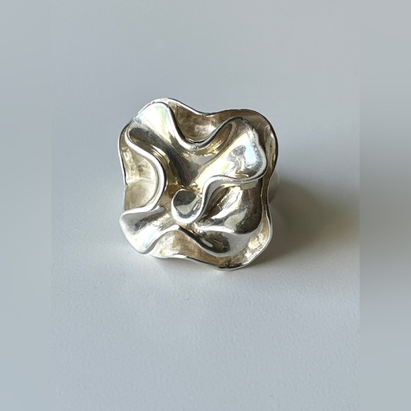 Silpada Sterling Silver blooming flower ring size 5 - Picture 5 of 5
